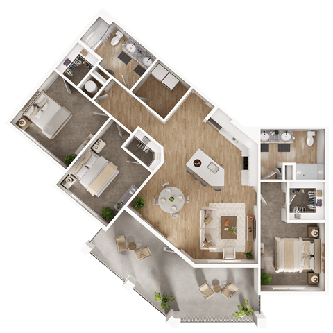 J Floor Plan at The Fitzgerald, South Carolina